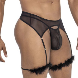 CandyMan String et porte-jarretelles Voltis 2 Pièces Noir